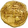 Image 2 : COLOMBIA, Bogotá, gold cob 2 escudos, Charles II, assayer not visible to right, mintmark NR to left,