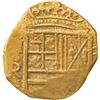 Image 1 : COLOMBIA, Bogotá, gold cob 2 escudos, Charles II, assayer not visible to right, mintmark NR to left,