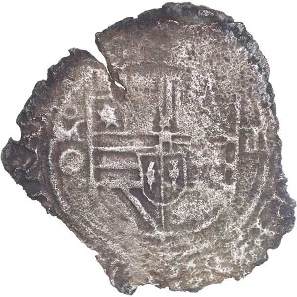 MEXICO, Mexico City, cob 4 reales, Philip II, assayer O below mintmark oM to left, denomination o-II