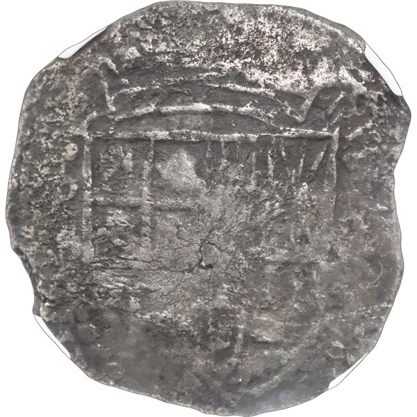 BOLIVIA, Potosí, cob 8 reales, Philip III, assayer not visible, no Grade ("9 points"), NGC / genuine