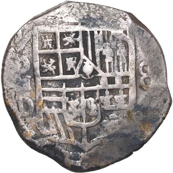 MEXICO, Mexico City, cob 8 reales, Philip IV, 1629/8 D.