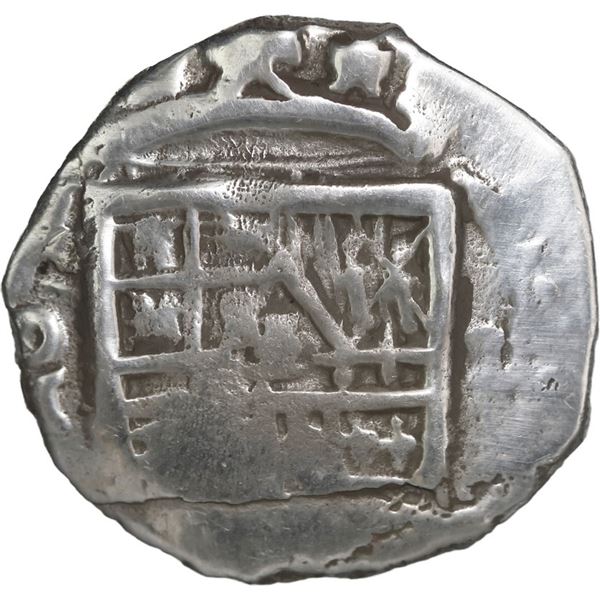 MEXICO, Mexico City, cob 2 reales, Philip IV, assayer not visible.