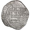 Image 1 : BOLIVIA, Potosí, cob 2 reales, Philip III, assayer R (curved leg).