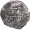 Image 2 : BOLIVIA, Potosí, cob 8 reales, 1654 E, •PH• at top, •pomegranate[x=#8226/