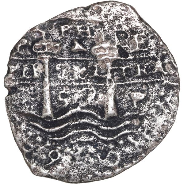BOLIVIA, Potosí, cob 4 reales, 1652 E, post-transitional (McLean Transitional Type III), 1-PH-6 at t