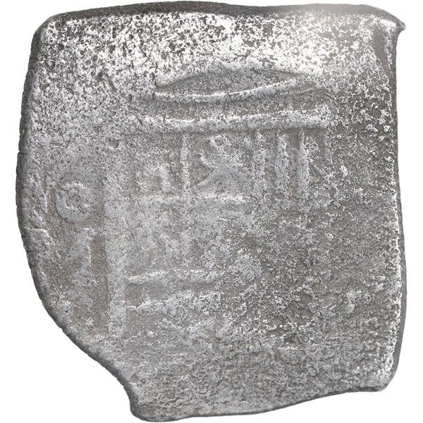 MEXICO, Mexico City, cob 4 reales, Charles II, assayer L.