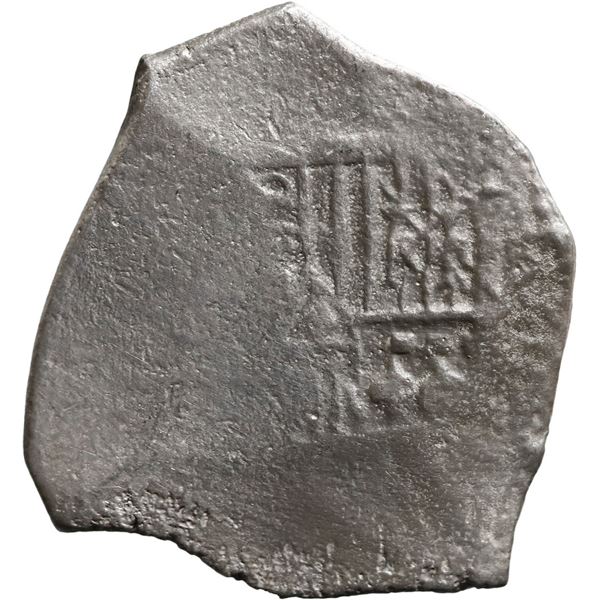 MEXICO, Mexico City, cob 4 reales, Charles II, assayer not visible.