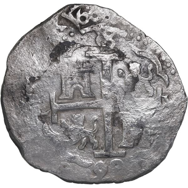 PERU, Lima, cob 8 reales, 1693 V.