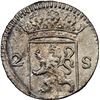 Image 1 : NETHERLANDS (United), Holland, 2 stuivers, 1724, NGC UNC details / saltwater damage.