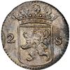 Image 1 : NETHERLANDS (United), Holland, 2 stuivers, 1724, NGC UNC details / saltwater damage.