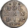Image 2 : NETHERLANDS (United), Holland, 2 stuivers, 1724, NGC UNC details / saltwater damage.