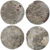 Image 2 : FRANCE, Paris mint (for use in the French colonies), lot of four billon 2 sols (24 deniers), Louis X