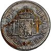 Image 2 : MEXICO, Mexico City, bust ½ real, Charles III, 1783 FF, NGC AU details / saltwater damage (El Cazado