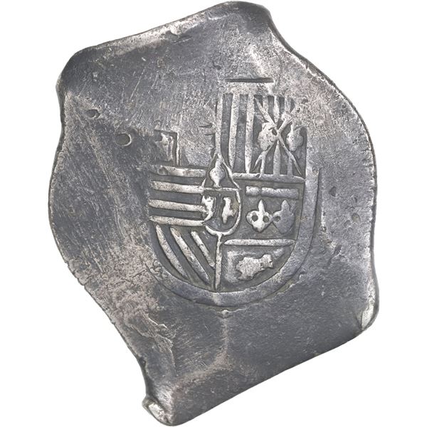 MEXICO, Mexico City, cob 8 reales, Philip IV, assayer not visible (P).
