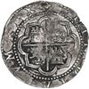 Image 2 : PERU, Lima, cob 2 reales, Philip II, assayer Diego de la Torre, *-ii to left, P-oD to right.