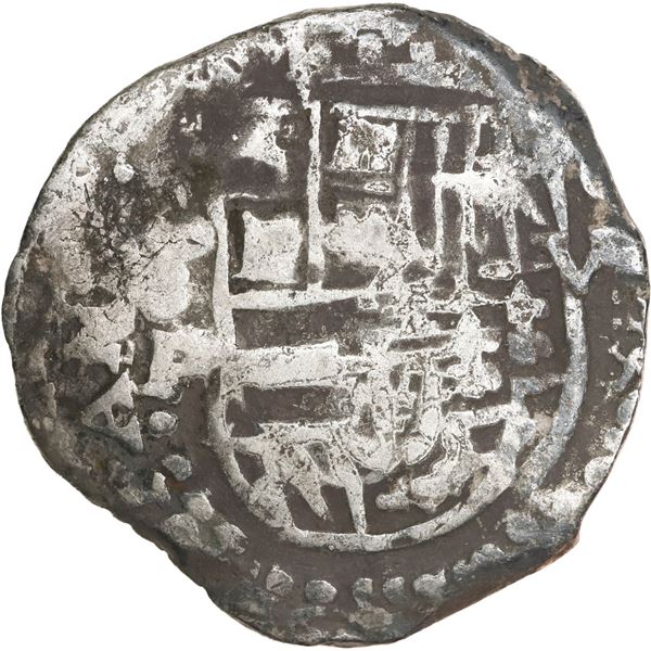 BOLIVIA, Potosí, cob 8 reales, (1629) T, denomination 8, heavy-dot borders.