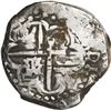 Image 2 : BOLIVIA, Potosí, cob 8 reales, (1629) T, denomination 8, heavy-dot borders.