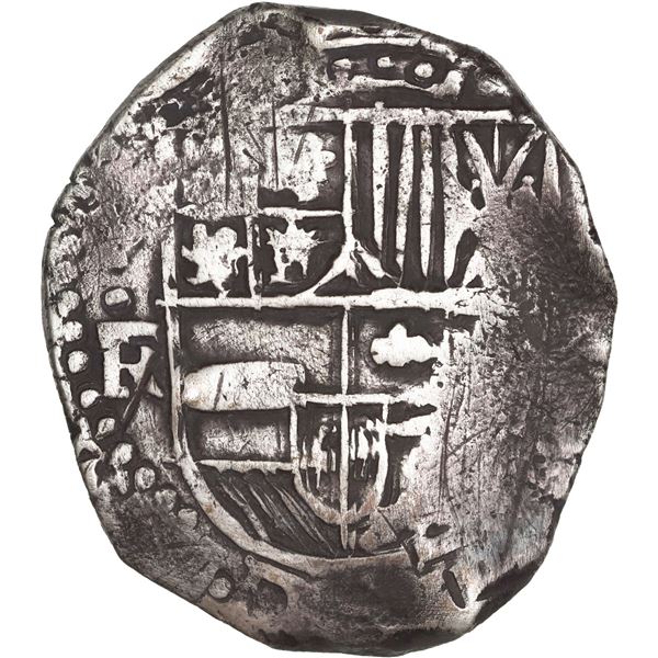 BOLIVIA, Potosí, cob 8 reales, Philip IV, assayer FR (early 1640s), ex-Ponte.