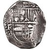Image 1 : BOLIVIA, Potosí, cob 8 reales, Philip IV, assayer FR (early 1640s), ex-Ponte.