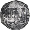 Image 1 : BOLIVIA, Potosí, cob 4 reales, Philip II, assayer B (5th period), border of x's on reverse only, ex-