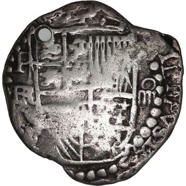 BOLIVIA, Potosí, cob 4 reales, Philip III, assayer RL (curved leg), ex-Ponte.