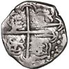 Image 2 : BOLIVIA, Potosí, cob 4 reales, (1618) (T), denomination retrograde 4, rare, ex-Ponte.