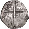 Image 2 : BOLIVIA, Potosí, cob 4 reales, Philip IV, assayer P (mid-1620s), "flat" lions, ex-Ponte.