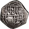 Image 1 : BOLIVIA, Potosí, cob 2 reales, Philip IV, assayer T (late 1620s), "flat" lions, ex-Ponte.
