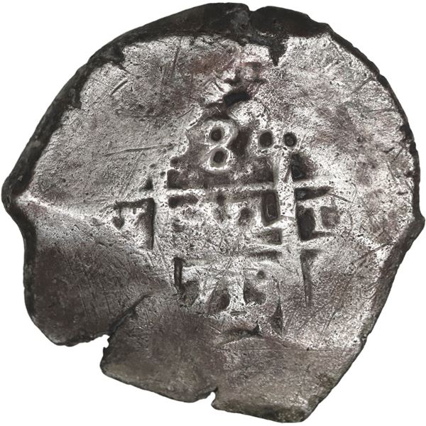BOLIVIA, Potosí, cob 8 reales, 1719 Y.