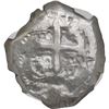Image 2 : BOLIVIA, Potosí, cob 8 reales, 1751 q, NGC AU / excavation recovery (Cerro Rico Hoard Label).