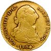 Image 1 : CHILE, Santiago, gold bust 2 escudos, Charles IV (bust of Charles III), 1804 FJ.