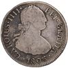 Image 1 : CHILE, Santiago, bust 2 reales, Charles IV, 1803 FJ.
