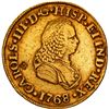 Image 1 : COLOMBIA, Popayán, gold bust 2 escudos, Charles III (bust of Ferdinand VI), 1768 J, ex-JEAS.