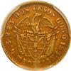 Image 2 : COLOMBIA, Medellín, gold 2 pesos, 1872, PCGS AU53.