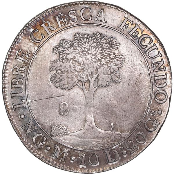 GUATEMALA (Central American Republic), Guatemala City, 8 reales, 1827 M.