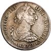 Image 1 : MEXICO, Mexico City, bust 8 reales, Charles III, 1772 FM, mintmark and initials facing rim.