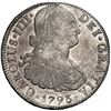 Image 1 : MEXICO, Mexico City, bust 8 reales, Charles IV, 1793 FM, NGC AU 50.