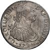 Image 1 : MEXICO, Mexico City, bust 8 reales, Charles IV, 1794 FM, NGC AU 55.