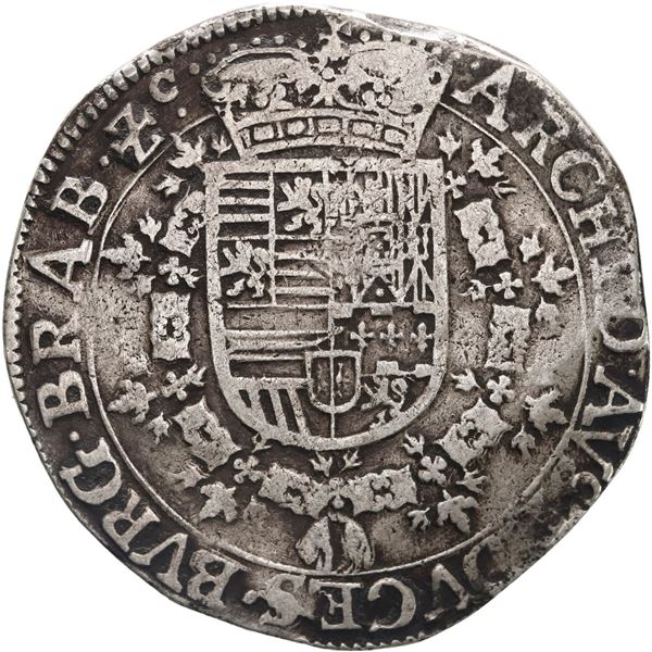 NETHERLANDS (Spanish), Brabant, Brussels mint, Philip IV, Albert and Isabel, no date (1612-1621).