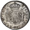 Image 2 : PERU, Lima, bust 8 reales, Charles IV transitional (bust of Charles III, ordinal IV), 1790 IJ, NGC A