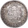 Image 2 : PERU, Lima, 8 reales, 1836 TM, reversed assayer's initials, rare, ex-O'Brien.