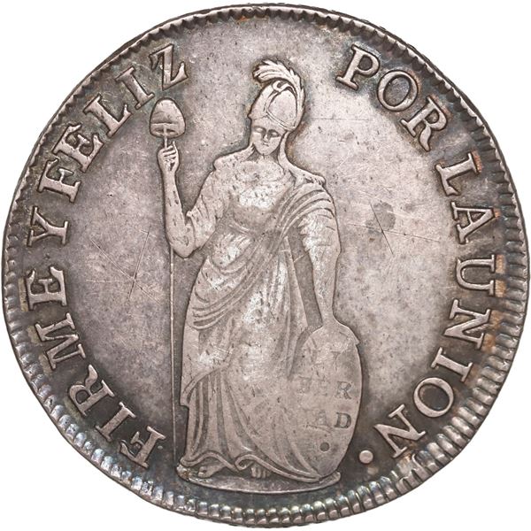 PERU, Cuzco, 4 reales, 1835 B, ex-O'Brien.