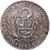 Image 2 : PERU, Pasco, 4 reales, 1843 M, mintmark PAZCO in monogram, NGC XF details / obv spot removed, finest