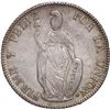 Image 1 : PERU, Lima, 4 reales, 1848/6 MB, unique, ex-O'Brien.