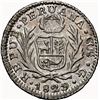 Image 2 : PERU, Cuzco, ½ real, 1829/8 G, NGC AU 58, finest and only example in NGC census, ex-O'Brien.