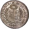 Image 2 : PERU, Lima, ½ real, 1846 MB, ex-O'Brien.