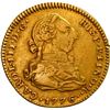 Image 1 : SPAIN, Madrid, gold bust 2 escudos, Charles III, 1776/4 PJ.