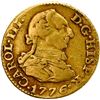 Image 1 : SPAIN, Madrid, gold bust ½ escudo, Charles III, 1776 PJ.