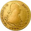 Image 1 : SPAIN, Madrid, gold bust 2 escudos, Charles IV, 1794 MF.