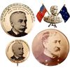 Image 1 : UNITED STATES, group of four Spanish-American War pins, circa 1898, Admiral George Dewey, ex-Rudman.